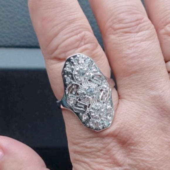 STERLING SILVER TRUE VITAGE STYLE RING - Picture 8 of 12